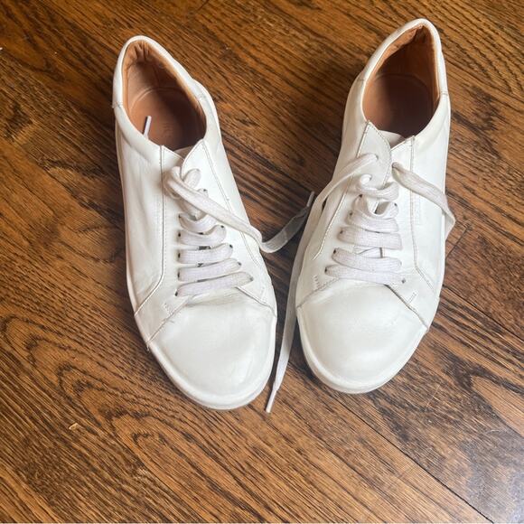 Jil Sander White Leather Sneakers Made in Italy Size 36 - Picture 1 of 7
